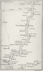 GERMANY. Coghlan. Route map 1837 old antique vintage plan chart