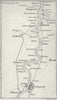 GERMANY. Coghlan. Route map 1837 old antique vintage plan chart