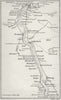 GERMANY. Coghlan. Route map 1837 old antique vintage plan chart