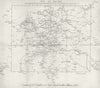 GERMANY. Route distances Postes Miles; Coghlan 1837 old antique map plan chart