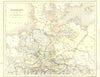GERMANY. North. Archer 1850 old antique vintage map plan chart