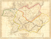 GERMANY. Germania Antiqua. Butler Hall Classical 1826 old antique map chart