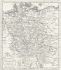 GERMANY. Guthrie 1808 old antique vintage map plan chart