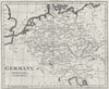 GERMANY. Walker inc Benlux countries 1798 old antique vintage map plan chart