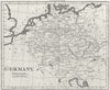 GERMANY. Walker 1810 old antique vintage map plan chart