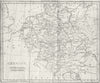 GERMANY. Walker  1807 old antique vintage map plan chart