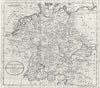 GERMANY. & Netherlands. Benelux. Guthrie 1787 old antique map plan chart