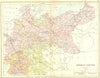 GERMANY. German Empire. Collins 1876 old antique vintage map plan chart
