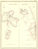 MAIDSTONE SANDWICH. Town Plan. Creighton Walker 1835 old antique map chart