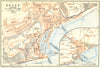 KENT. Dover. Town Plan. Wagner 1910 old antique vintage map chart