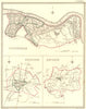 SOUTHWARK; GUILDFORD; REIGATE. Town Plan 1835 old antique map chart