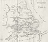 ENGLAND WALES. AIKIN. (5th Edition) 1803 old antique vintage map plan chart