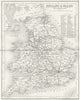 ENGLAND WALES. Railways canals. Archer Dugdale c1840 old antique map chart