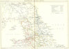 UK. Railways, North. England Wales. Black 1892 old antique map plan chart