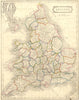 ENGLAND. BLAIR 1860 old antique vintage map plan chart