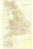 ENGLAND WALES. Brabner Weller London inset 1895 old antique map plan chart