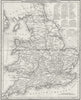 ENGLAND WALES. Cole Roper Dugdale; roads c1840 old antique map plan chart