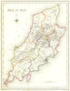 IOM. Isle of Man. Lewis 1849 old antique vintage map plan chart