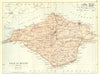 IOW. Isle of Wight. Philip 1887 old antique vintage map plan chart