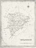 RUTLAND. Rutlandshire. Lewis 1831 old antique vintage map plan chart