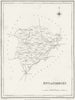 RUTLAND. Rutlandshire. Lewis 1831 old antique vintage map plan chart
