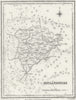 RUTLAND. Rutlandshire. Lewis 1831 old antique vintage map plan chart