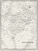 RUTLAND. Rutlandshire. Lewis 1835 old antique vintage map plan chart