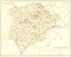 RUTLAND. Virtue 1868 old antique vintage map plan chart