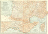 FRANCE. South; inset Corsica Riviera Côte d'Azur 1903 old antique map chart