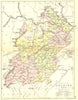 SCOTLAND. Selkirk. Selkirkshire. Philip 1891 old antique map plan chart
