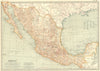 MEXICO. Inc Lower California 1902 old antique vintage map plan chart