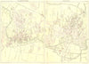 OXON CAMBS. Cambridge Oxford. Town Plans. Black 1892 old antique map chart