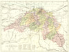 SCOTLAND. Edinburgh Area. Philip 1891 old antique vintage map plan chart