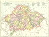 SCOTLAND. Haddingtonshire. East Lothian. Philip 1891 old antique map chart