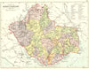 SCOTLAND. Kirkcudbright. Kirkcudbrightshire 1891 old antique map plan chart