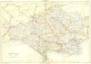 DORSET. Black 1892 old antique vintage map plan chart