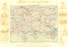 DORSET WILTS HANTS. Cyclists Rd map; PATTISONS 1900 old antique plan chart