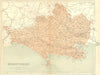DORSET. Dorsetshire. Virtue 1870 old antique vintage map plan chart