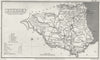 DURHAM. Capper. Uncommon 1808 old antique vintage map plan chart