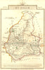 DURHAM. Cary. Miniature 1814 old antique vintage map plan chart