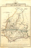 DURHAM. Cary. Miniature 1806 old antique vintage map plan chart