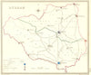 DURHAM. Creighton Walker 1837 old antique vintage map plan chart