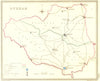 DURHAM. Creighton Walker 1835 old antique vintage map plan chart