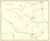 DURHAM. Creighton Walker 1835 old antique vintage map plan chart