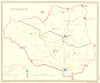 DURHAM. Creighton Walker 1835 old antique vintage map plan chart