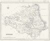 DURHAM. Lewis 1831 old antique vintage map plan chart