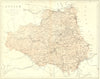 DURHAM. Virtue 1870 old antique vintage map plan chart