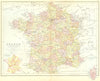 FRANCE. Departments. Collins Corsica inset 1876 old antique map plan chart