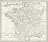 FRANCE. Military Governments. Guthrie 1808 old antique vintage map plan chart