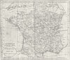 FRANCE. Military Governments. Guthrie 1796 old antique vintage map plan chart